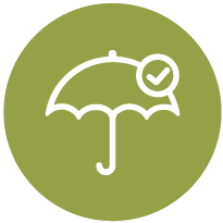 Green Umbrella Icon